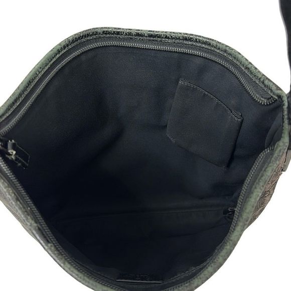 Gucci Shoulder Bag Abby GG Pattern 268642 Dark Gray And Black Leather - Picture 7 of 14